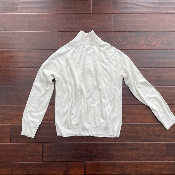 Gap Full-Zip, Lightweight, Off-White Sweater - Picture 6 of 8